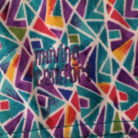 Vintage Spandex Pattern Workout Cycling Shorts - Picture 4 of 8